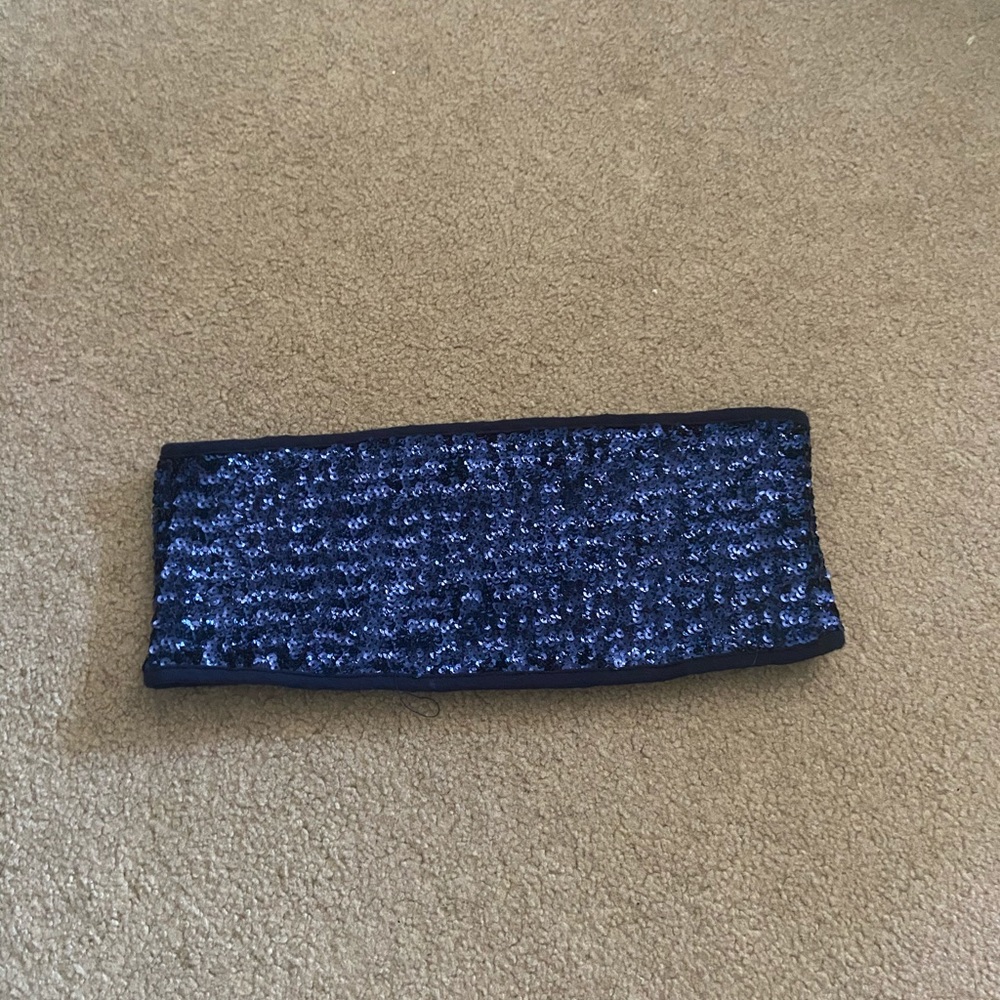 Iloveh81 blue sequins bandeau top